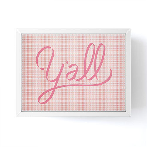 DENY Designs yall option ii Framed Mini Art Print