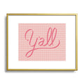 DENY Designs yall option ii Metal Framed Art Print