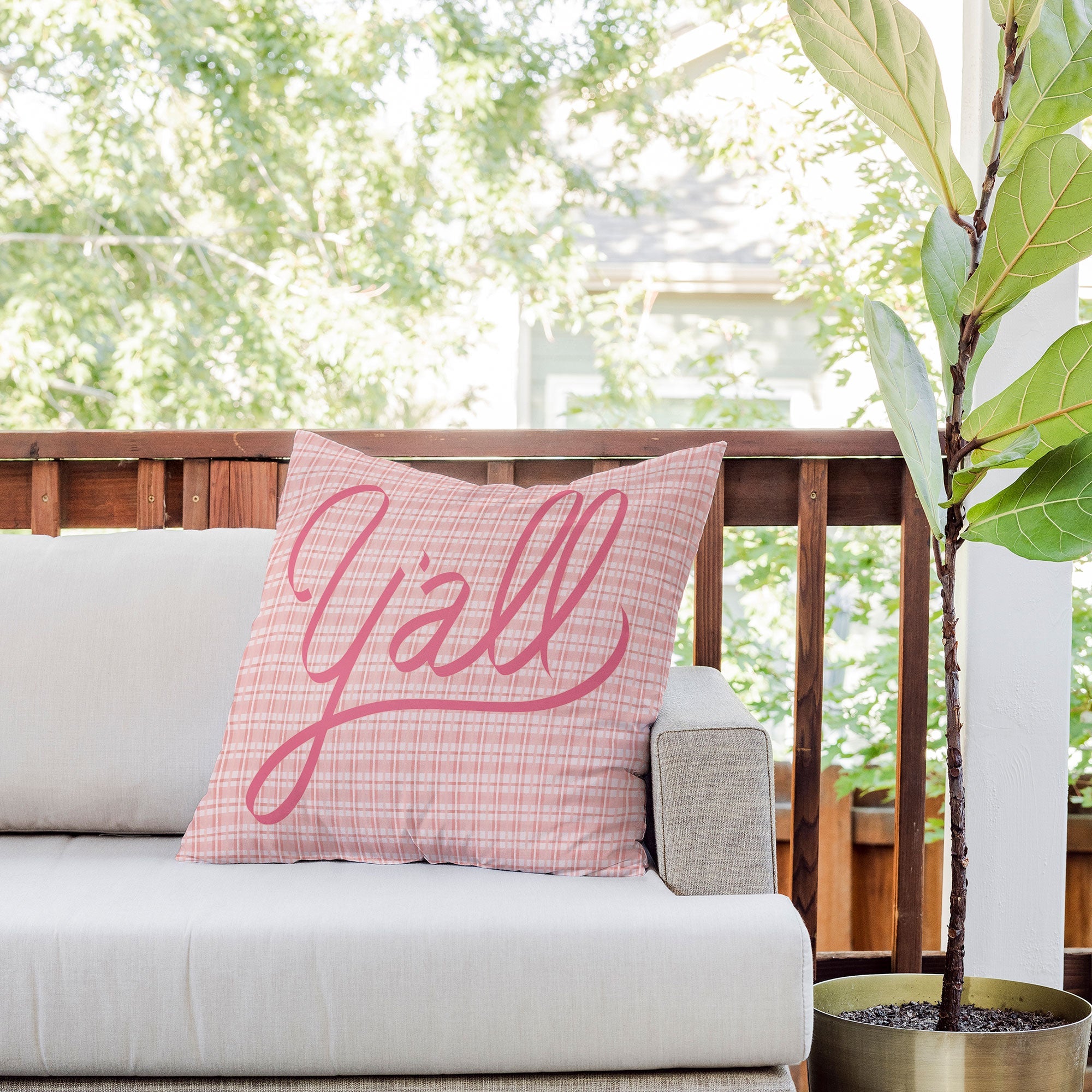 DENY Designs yall option ii Outdoor Throw Pillow