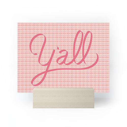 DENY Designs yall option ii Mini Art Print