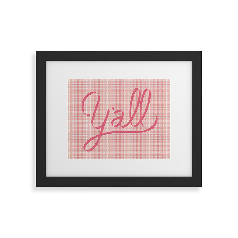 DENY Designs yall option ii Framed Art Print
