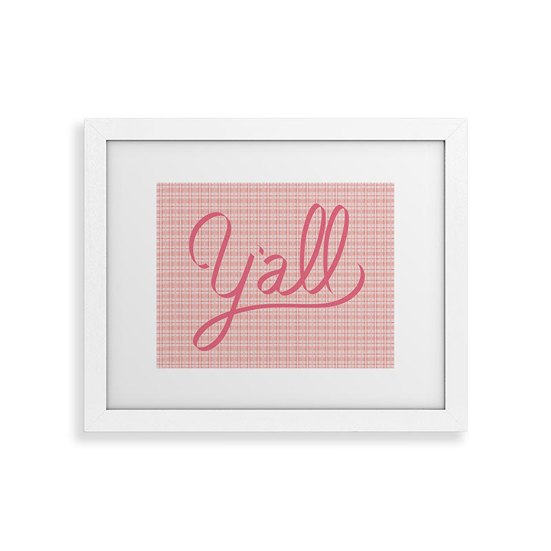DENY Designs yall option ii Framed Art Print