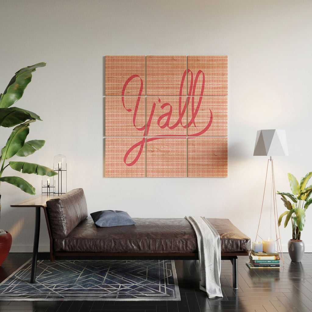 DENY Designs yall option ii Wood Wall Mural
