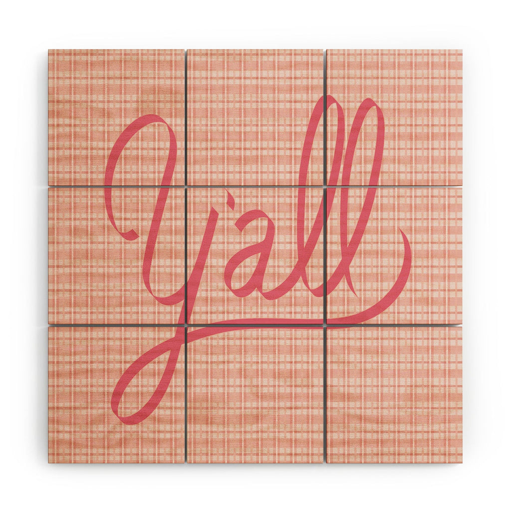 DENY Designs yall option ii Wood Wall Mural