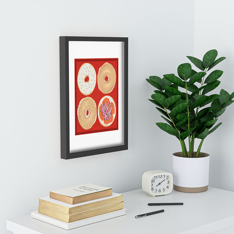 DENY Designs yonkers bagels Recessed Framing Rectangle