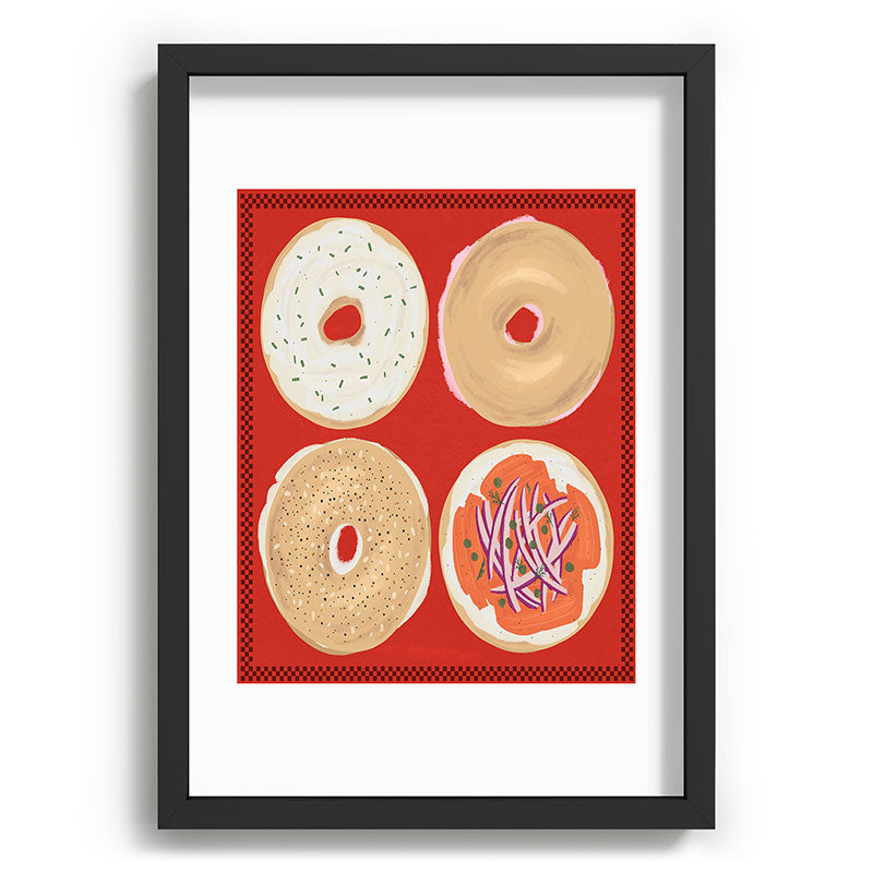 DENY Designs yonkers bagels Recessed Framing Rectangle