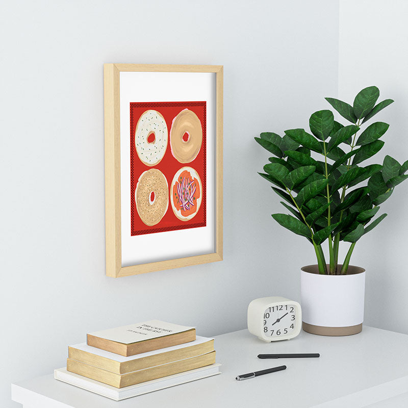 DENY Designs yonkers bagels Recessed Framing Rectangle