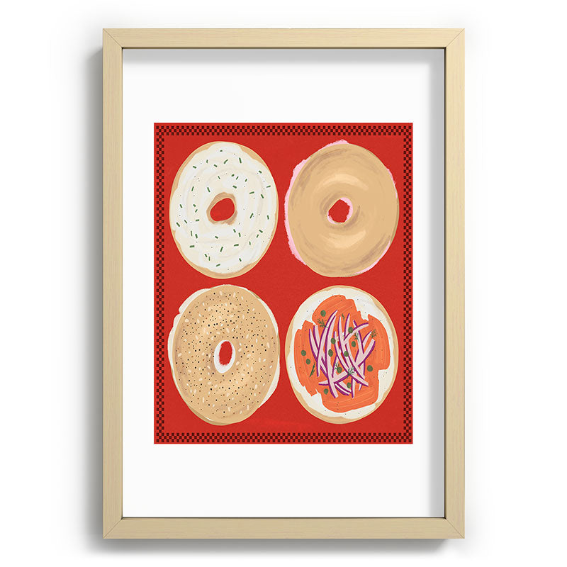 DENY Designs yonkers bagels Recessed Framing Rectangle
