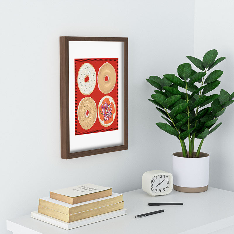 DENY Designs yonkers bagels Recessed Framing Rectangle