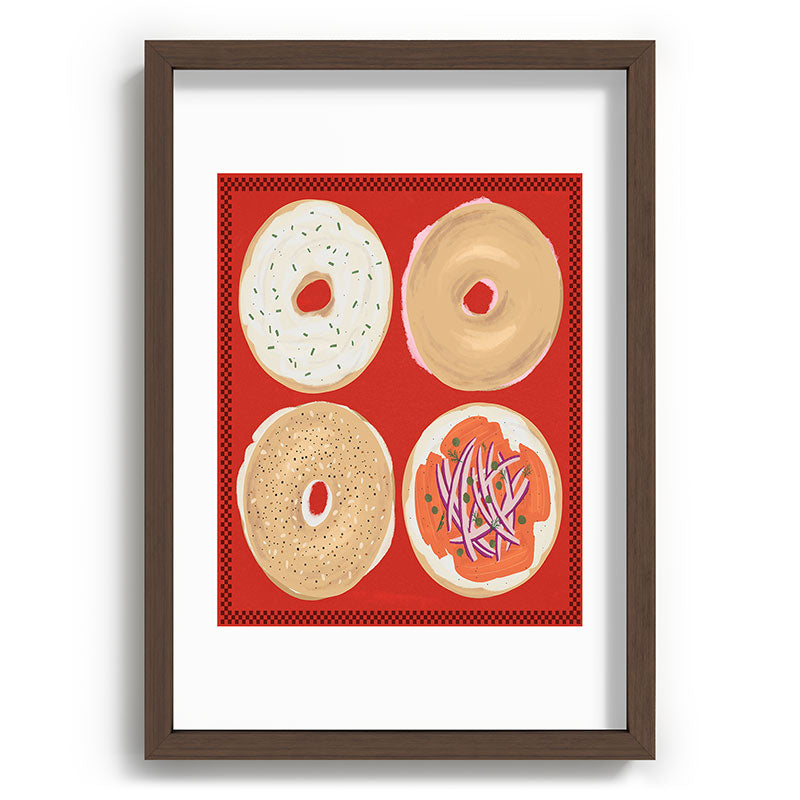 DENY Designs yonkers bagels Recessed Framing Rectangle