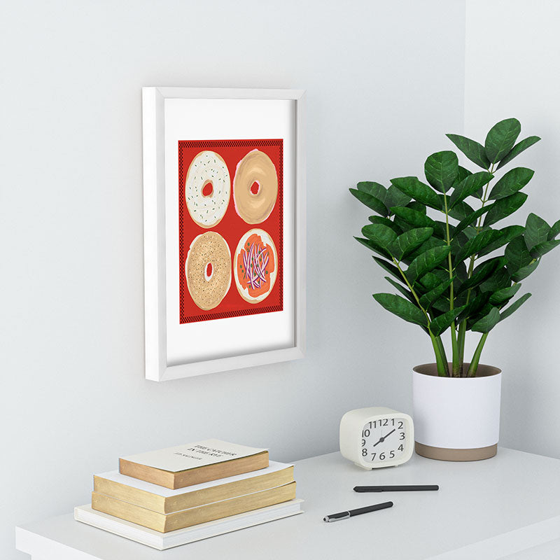 DENY Designs yonkers bagels Recessed Framing Rectangle