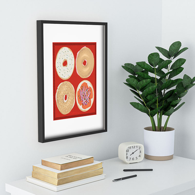 DENY Designs yonkers bagels Recessed Framing Rectangle