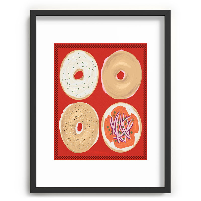 DENY Designs yonkers bagels Recessed Framing Rectangle