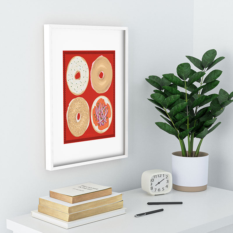 DENY Designs yonkers bagels Recessed Framing Rectangle
