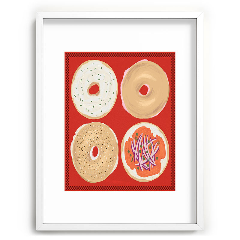 DENY Designs yonkers bagels Recessed Framing Rectangle