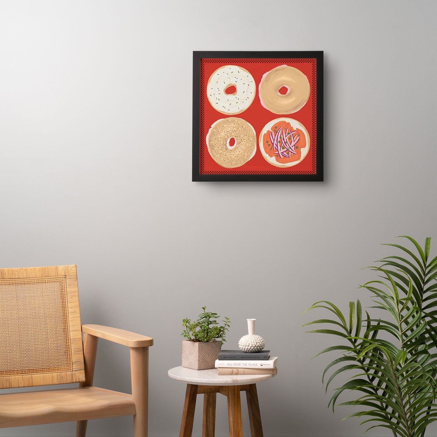 DENY Designs yonkers bagels Framed Wall Art
