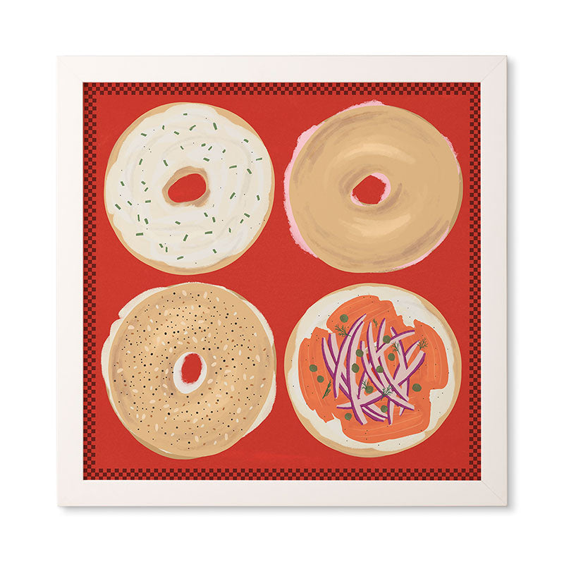 DENY Designs yonkers bagels Framed Wall Art