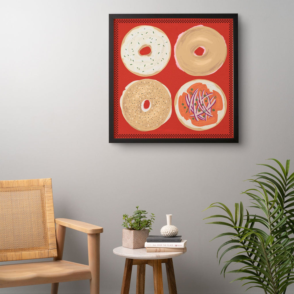 DENY Designs yonkers bagels Framed Wall Art