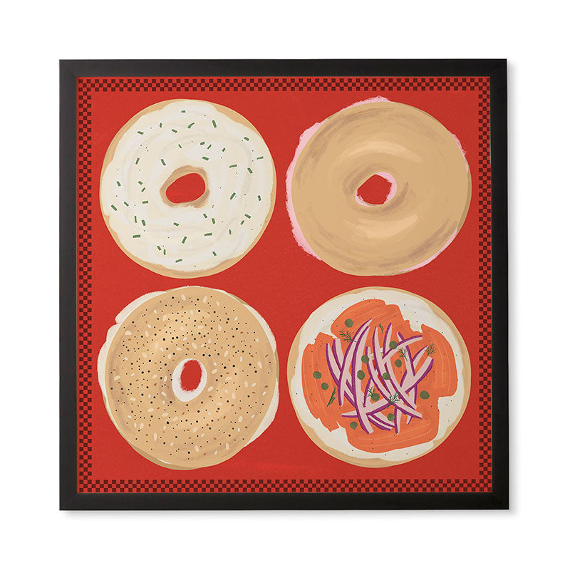 DENY Designs yonkers bagels Framed Wall Art