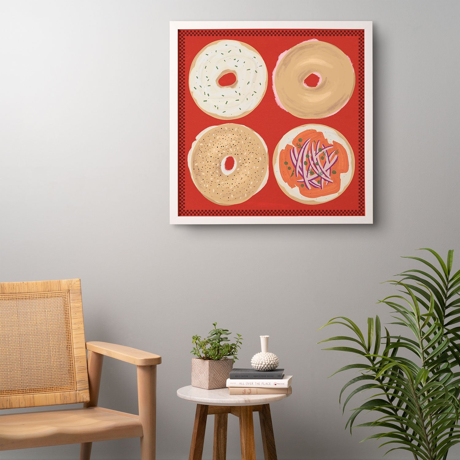 DENY Designs yonkers bagels Framed Wall Art