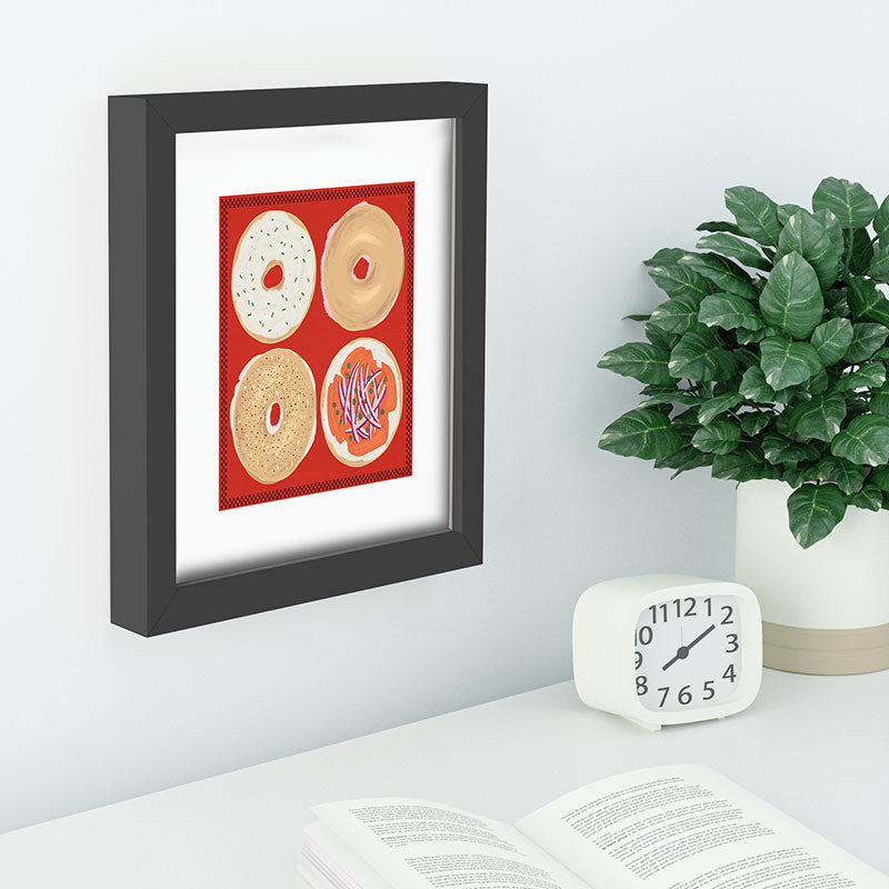 DENY Designs yonkers bagels Recessed Framing Rectangle