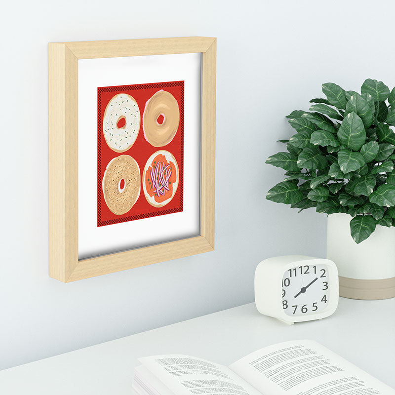 DENY Designs yonkers bagels Recessed Framing Rectangle