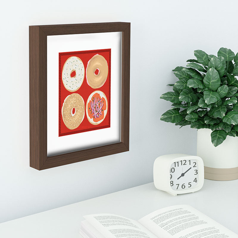 DENY Designs yonkers bagels Recessed Framing Rectangle