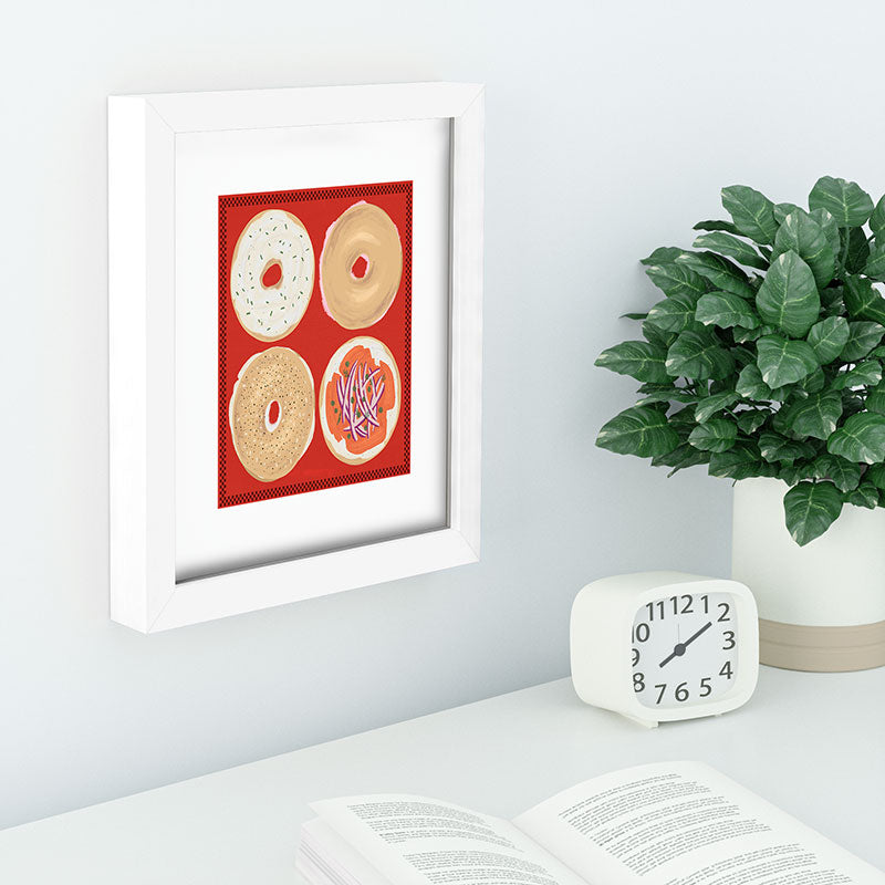 DENY Designs yonkers bagels Recessed Framing Rectangle