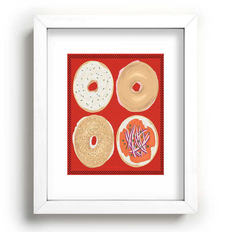 DENY Designs yonkers bagels Recessed Framing Rectangle