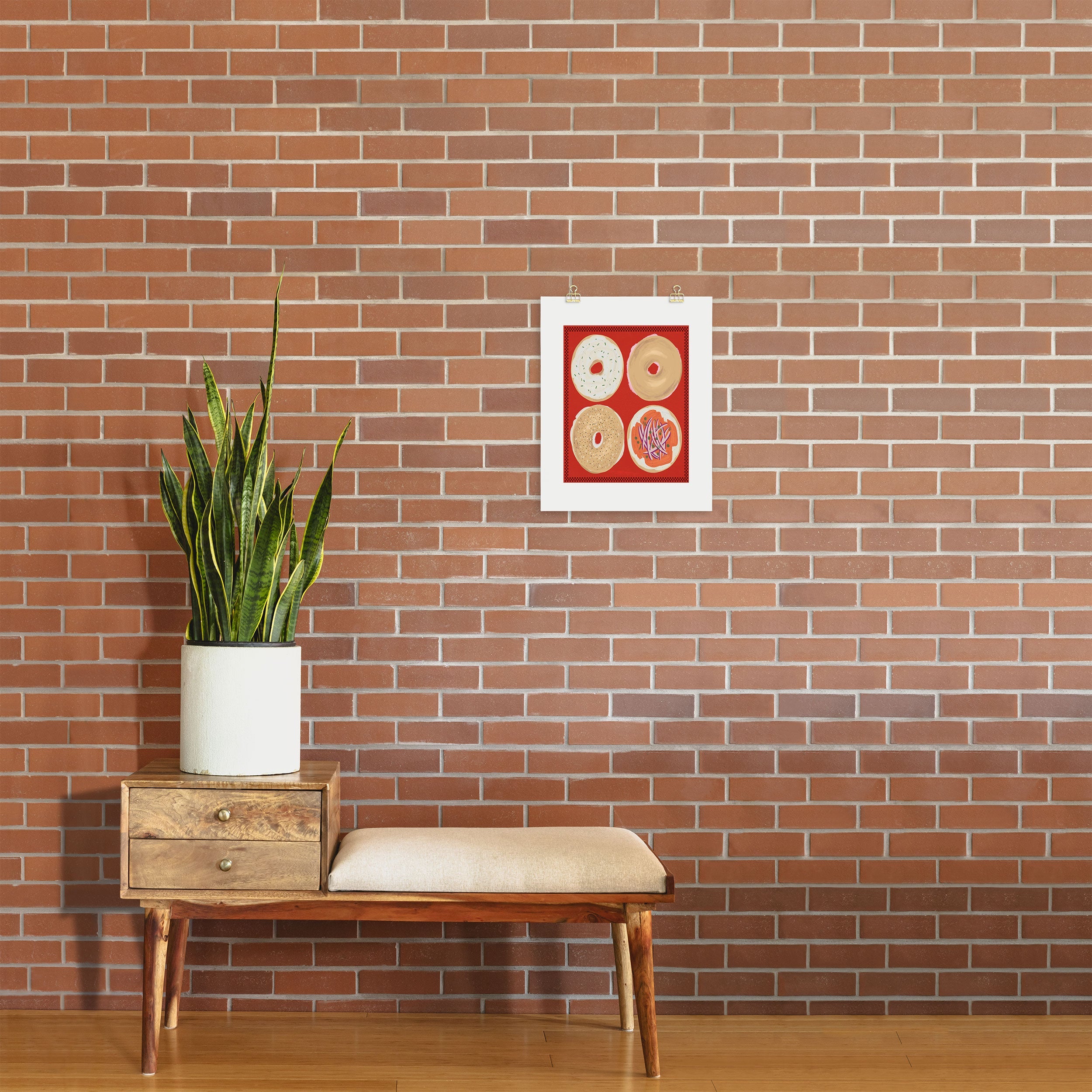 DENY Designs yonkers bagels Art Print