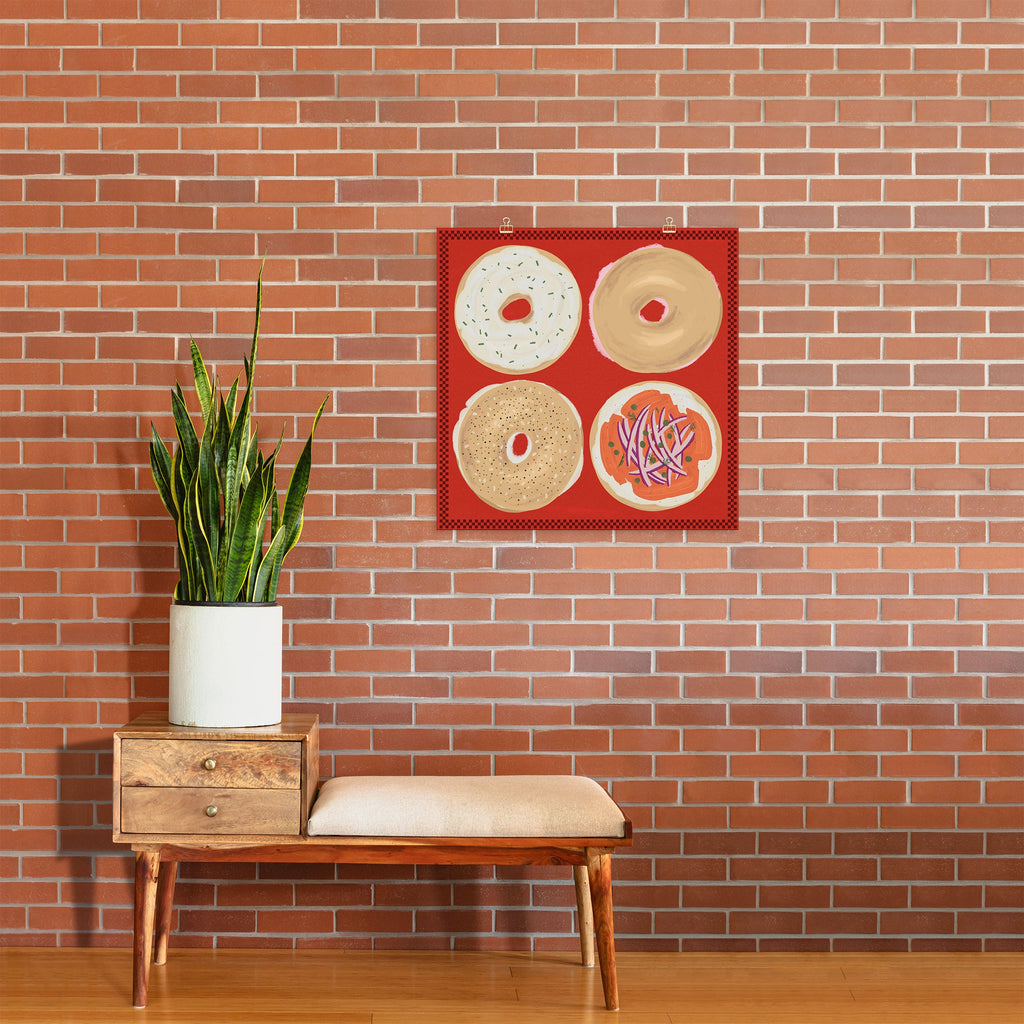DENY Designs yonkers bagels Art Print