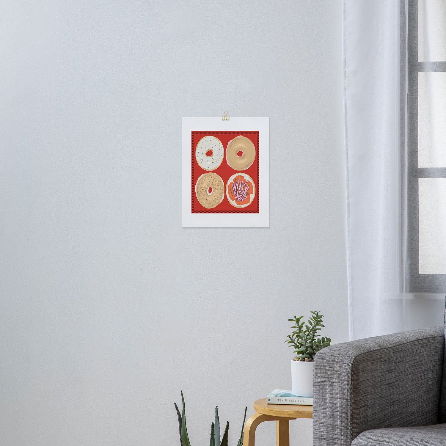 DENY Designs yonkers bagels Art Print