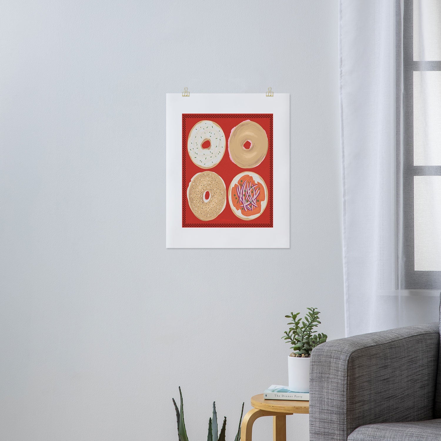 DENY Designs yonkers bagels Art Print
