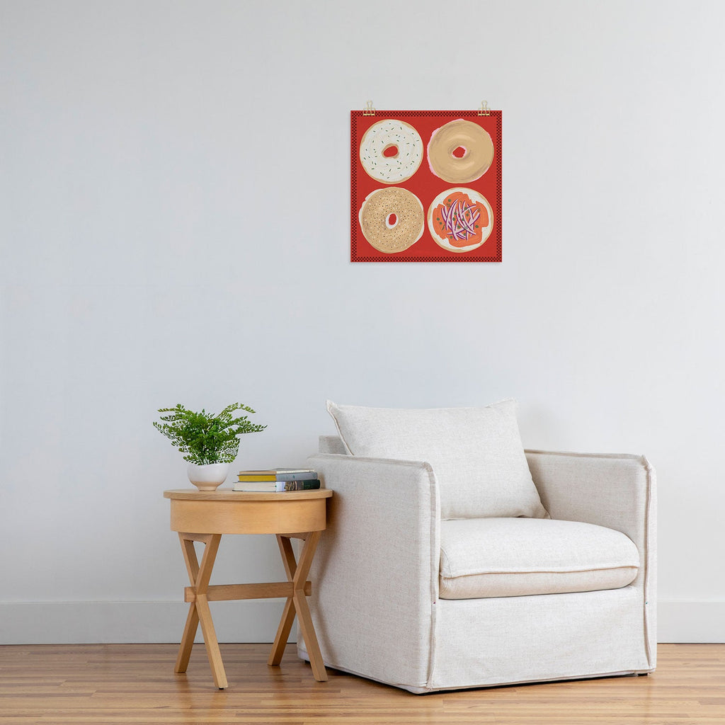 DENY Designs yonkers bagels Art Print