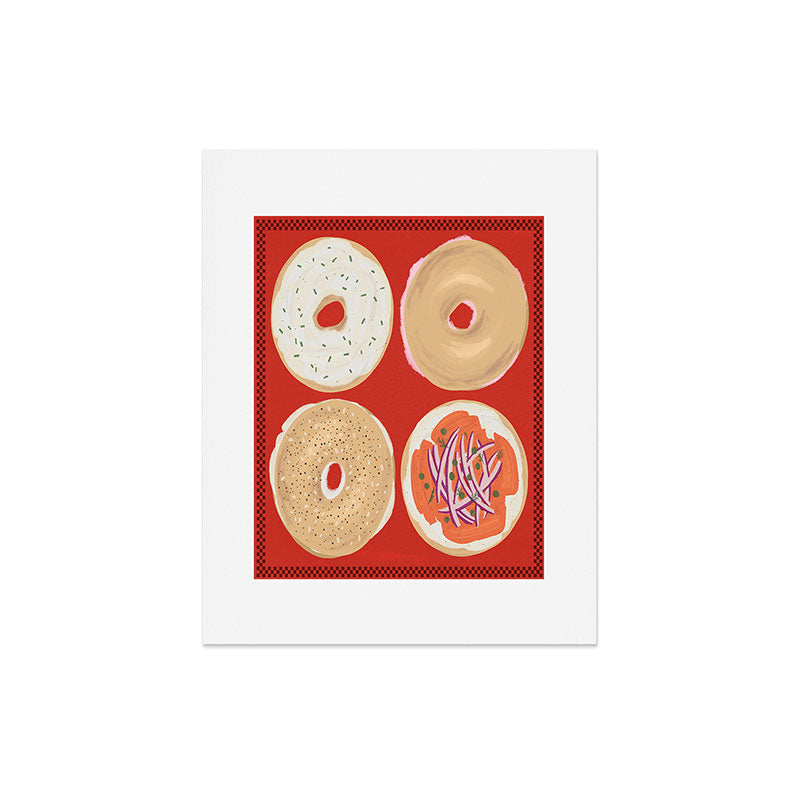 DENY Designs yonkers bagels Art Print