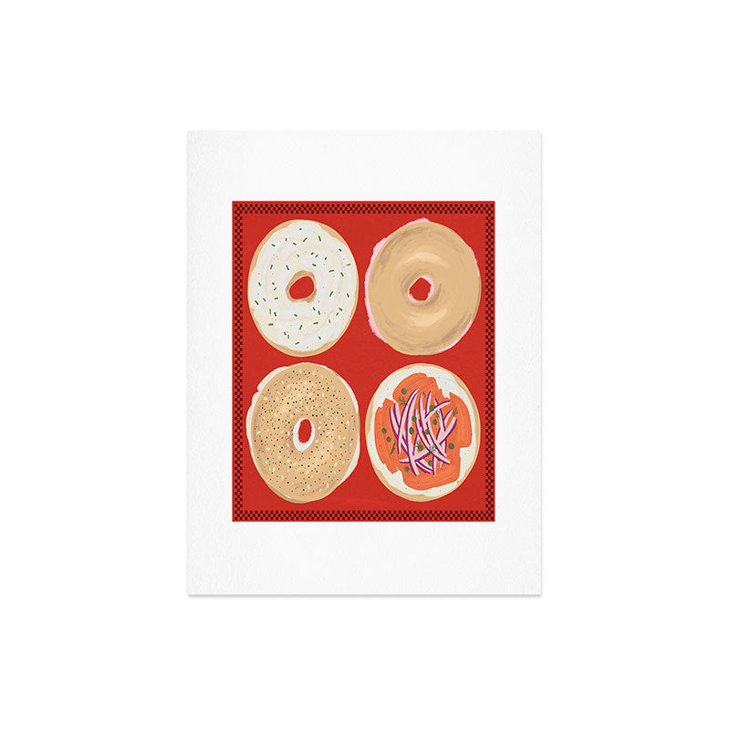 DENY Designs yonkers bagels Art Print