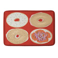 DENY Designs yonkers bagels Memory Foam Bath Mat