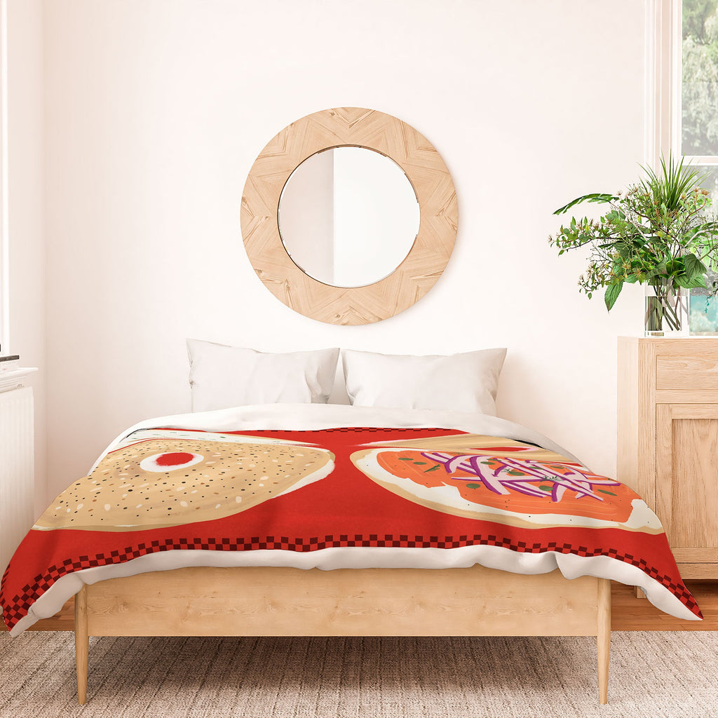 DENY Designs yonkers bagels Duvet Cover