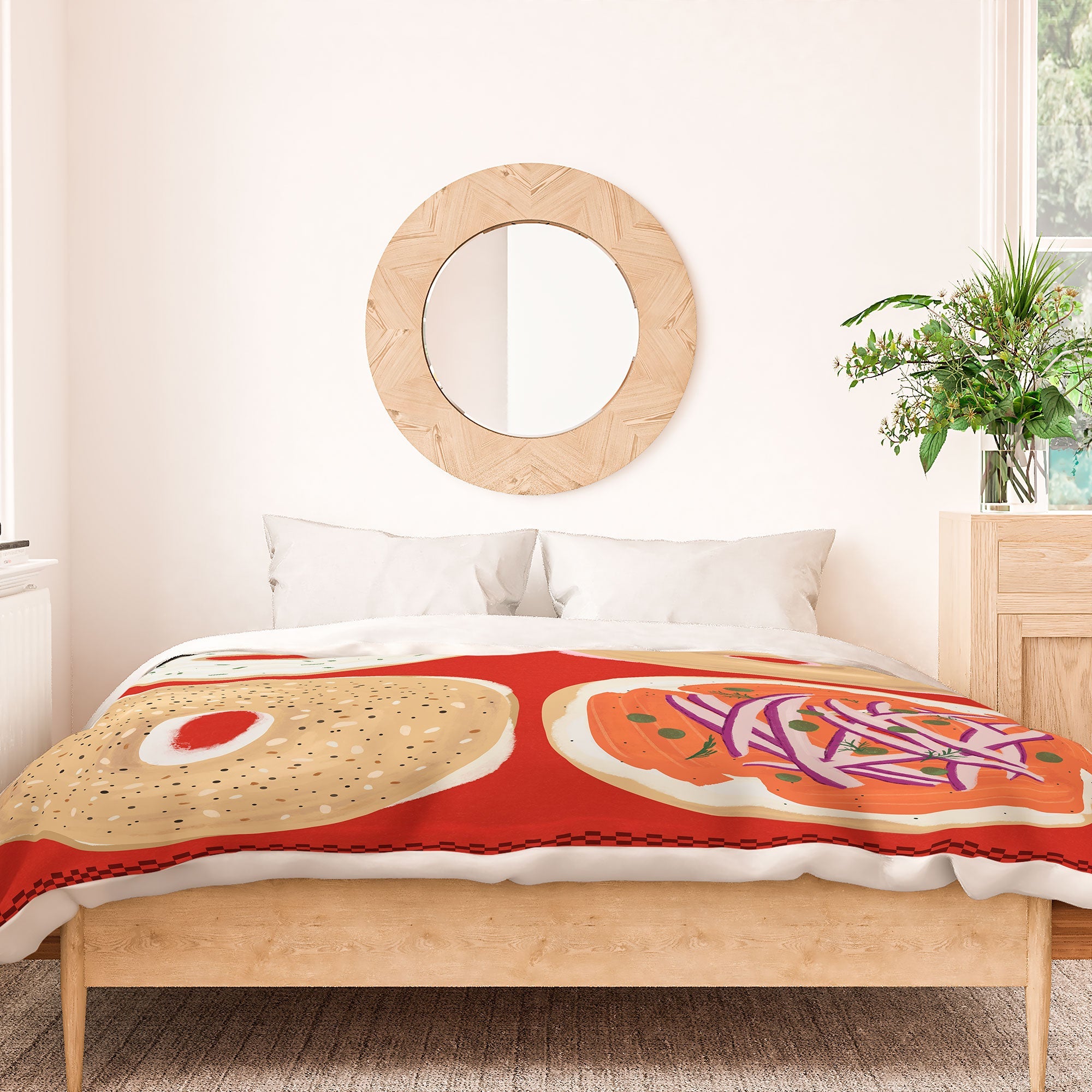 DENY Designs yonkers bagels Duvet Cover