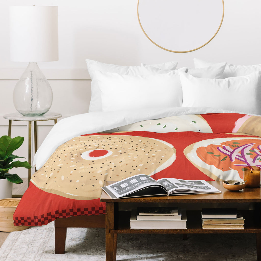 DENY Designs yonkers bagels Duvet Cover