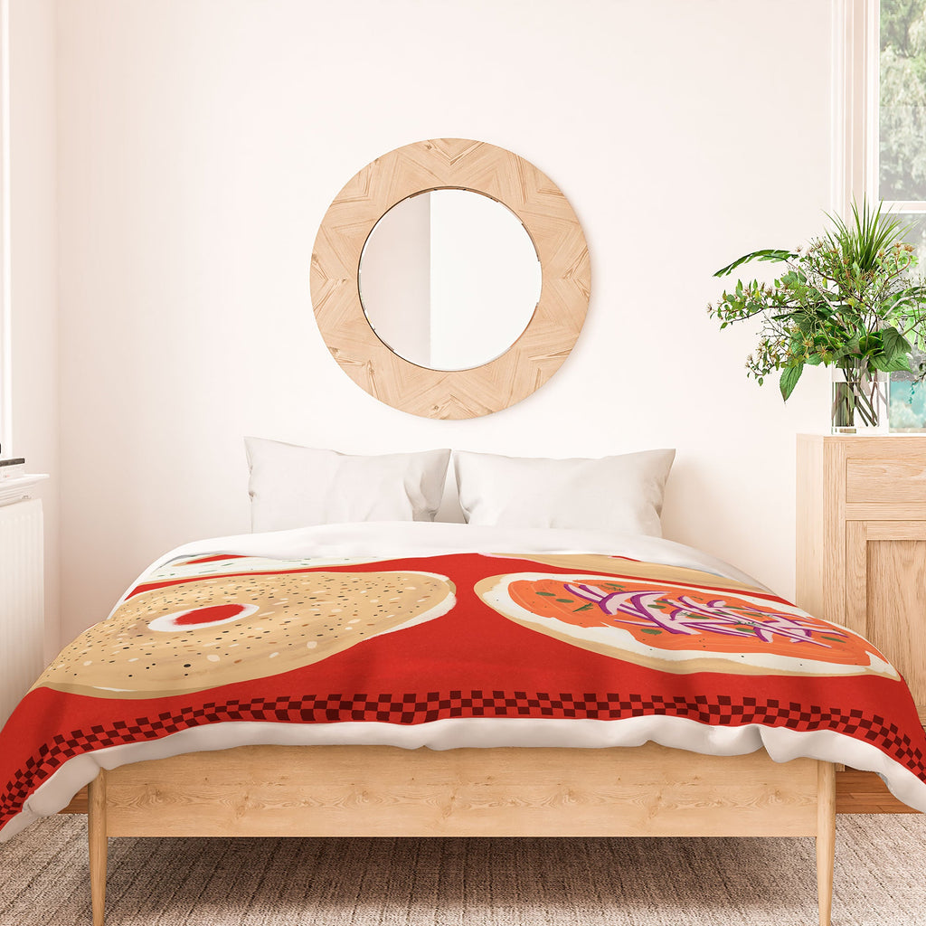DENY Designs yonkers bagels Duvet Cover