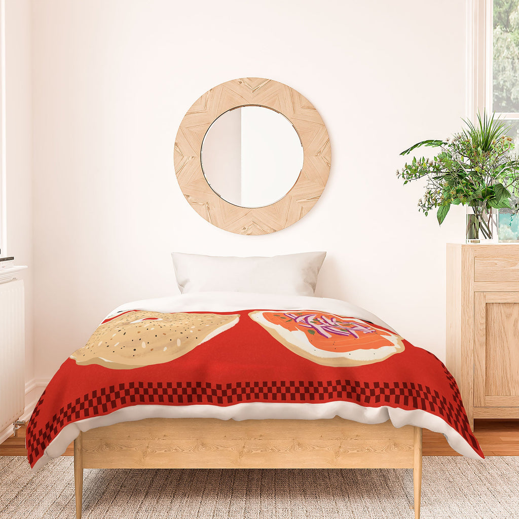 DENY Designs yonkers bagels Duvet Cover