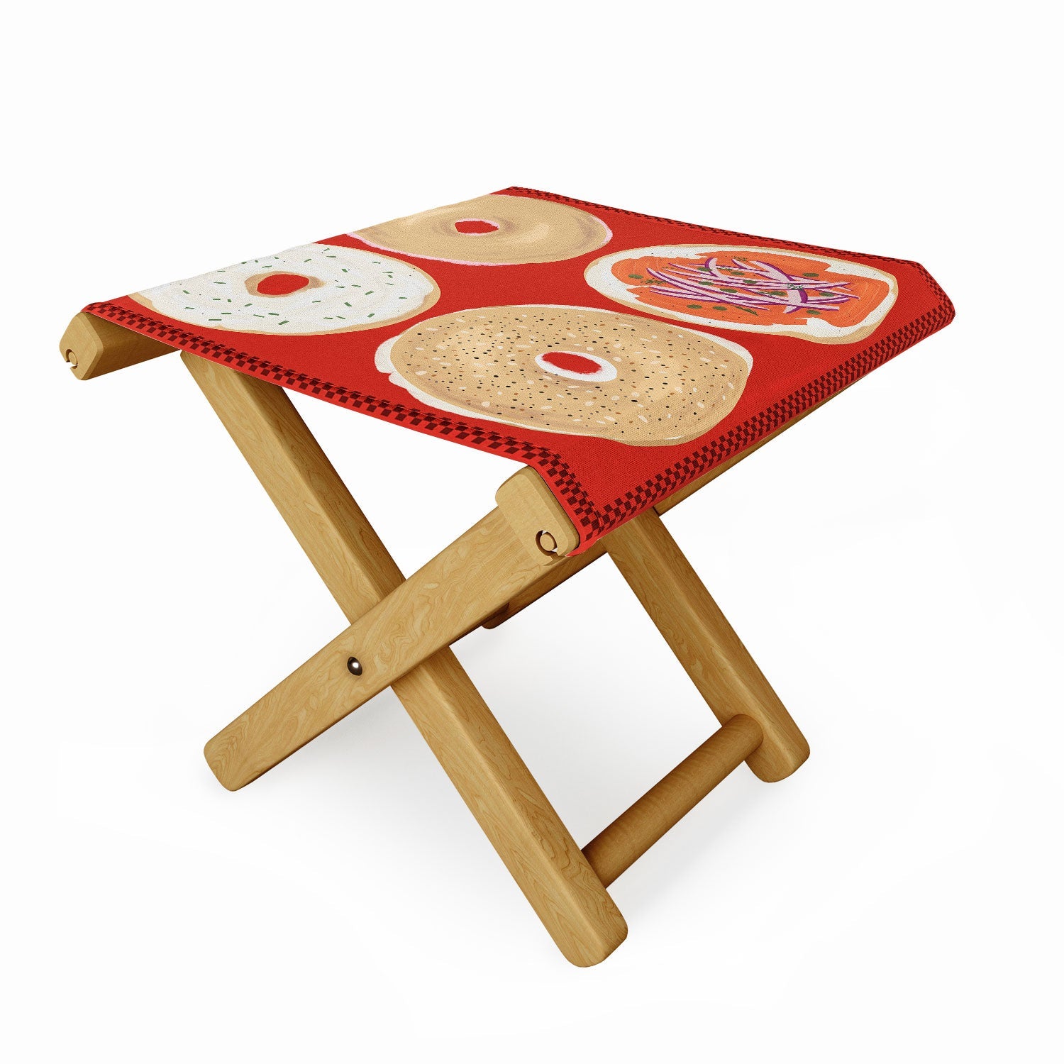 DENY Designs yonkers bagels Folding Stool