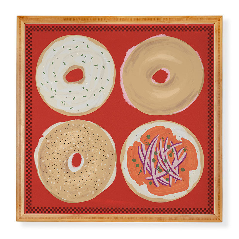 DENY Designs yonkers bagels Framed Wall Art