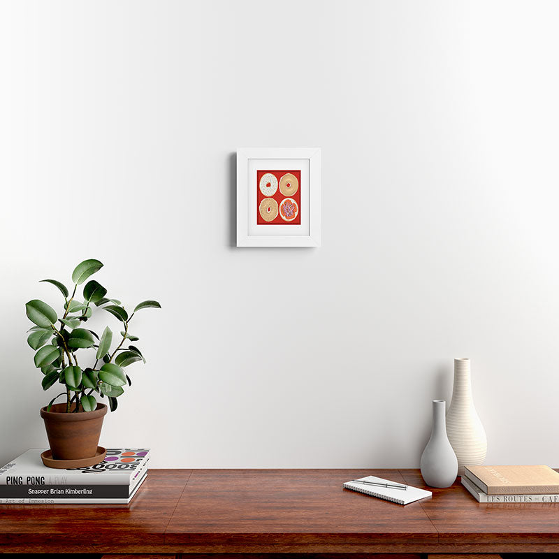 DENY Designs yonkers bagels Framed Art Print