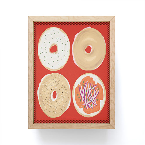 DENY Designs yonkers bagels Framed Mini Art Print