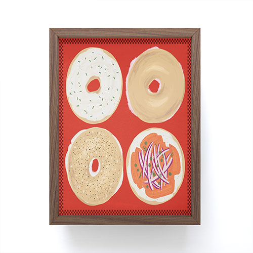 DENY Designs yonkers bagels Framed Mini Art Print