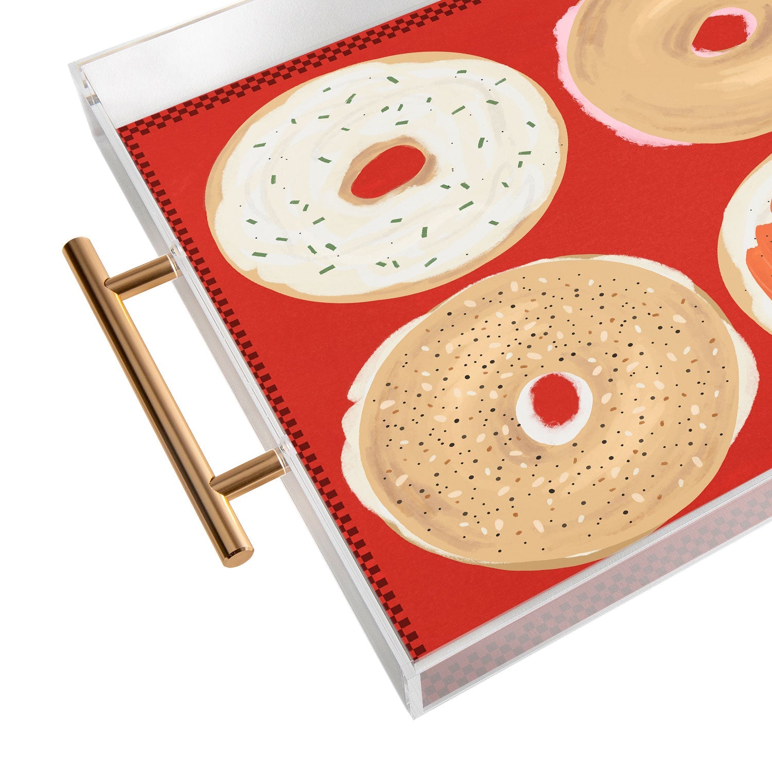 DENY Designs yonkers bagels Acrylic Tray