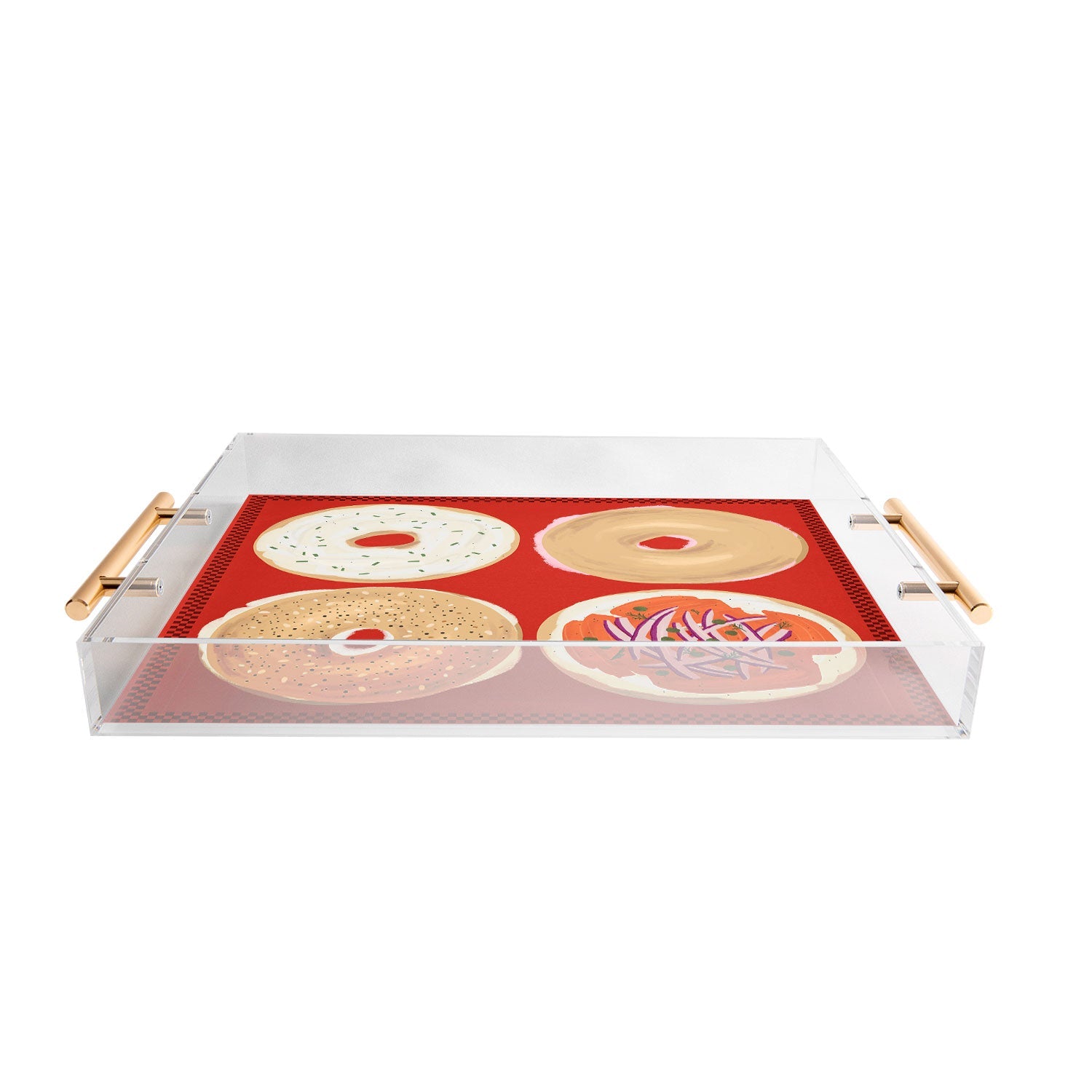 DENY Designs yonkers bagels Acrylic Tray