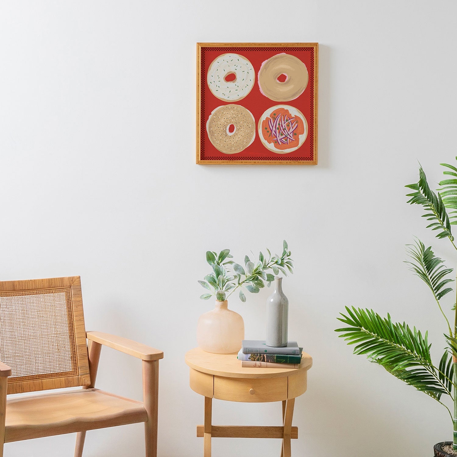 DENY Designs yonkers bagels Framed Wall Art